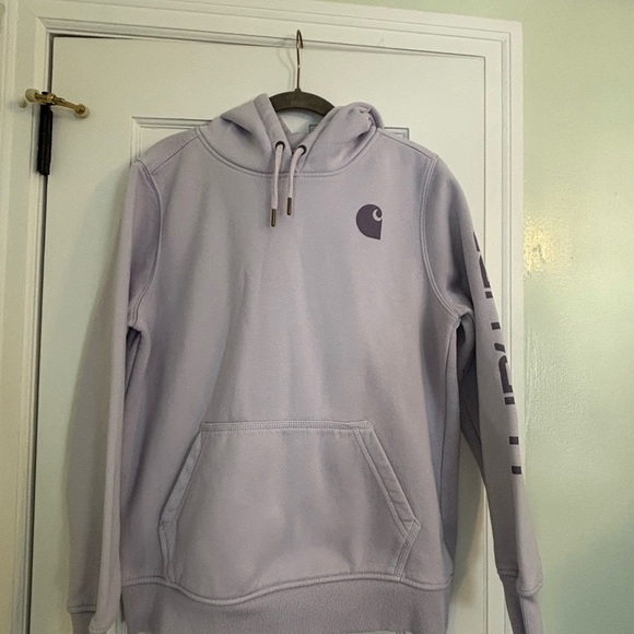 Carhartt Women's light Purple Hoodie - Picture 3 of 3